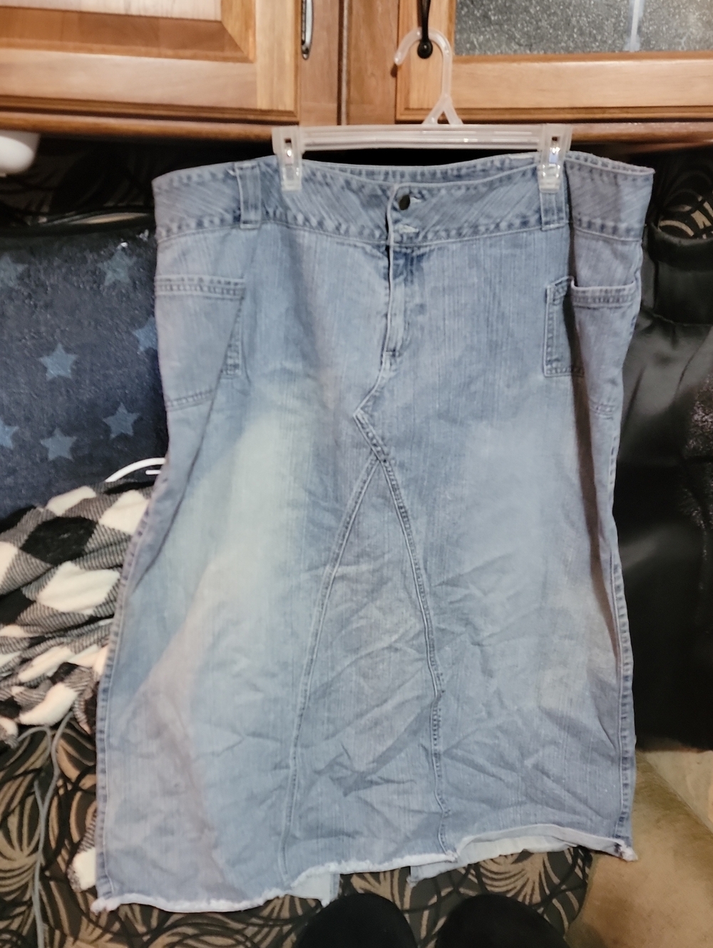 Cato Light Wash Blue Denim Skirt